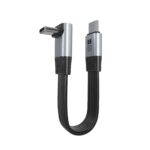 USB C USB4 V2.0 Flat 80Gbps Cable 90 Degree angle T shape