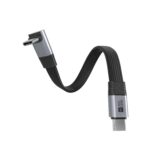USB C USB4 V2.0 Flat 80Gbps Cable 90 Degree angle T shape - Image 3